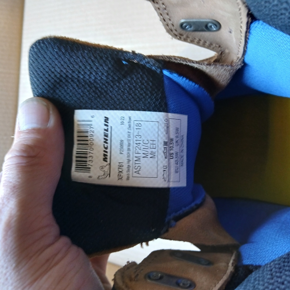 Michelin steal toe boots 10.5 Never warn